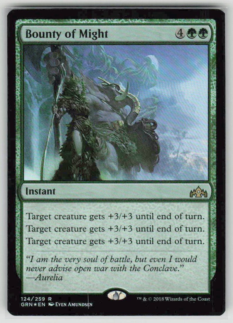 2018 Guilds of Ravnica 124 Bounty of Might