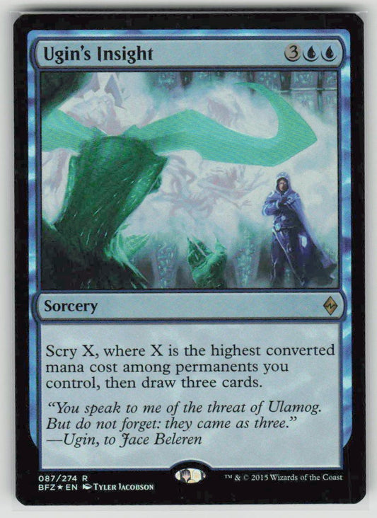 2015 Battle for Zendikar 87 Ugin's Insight