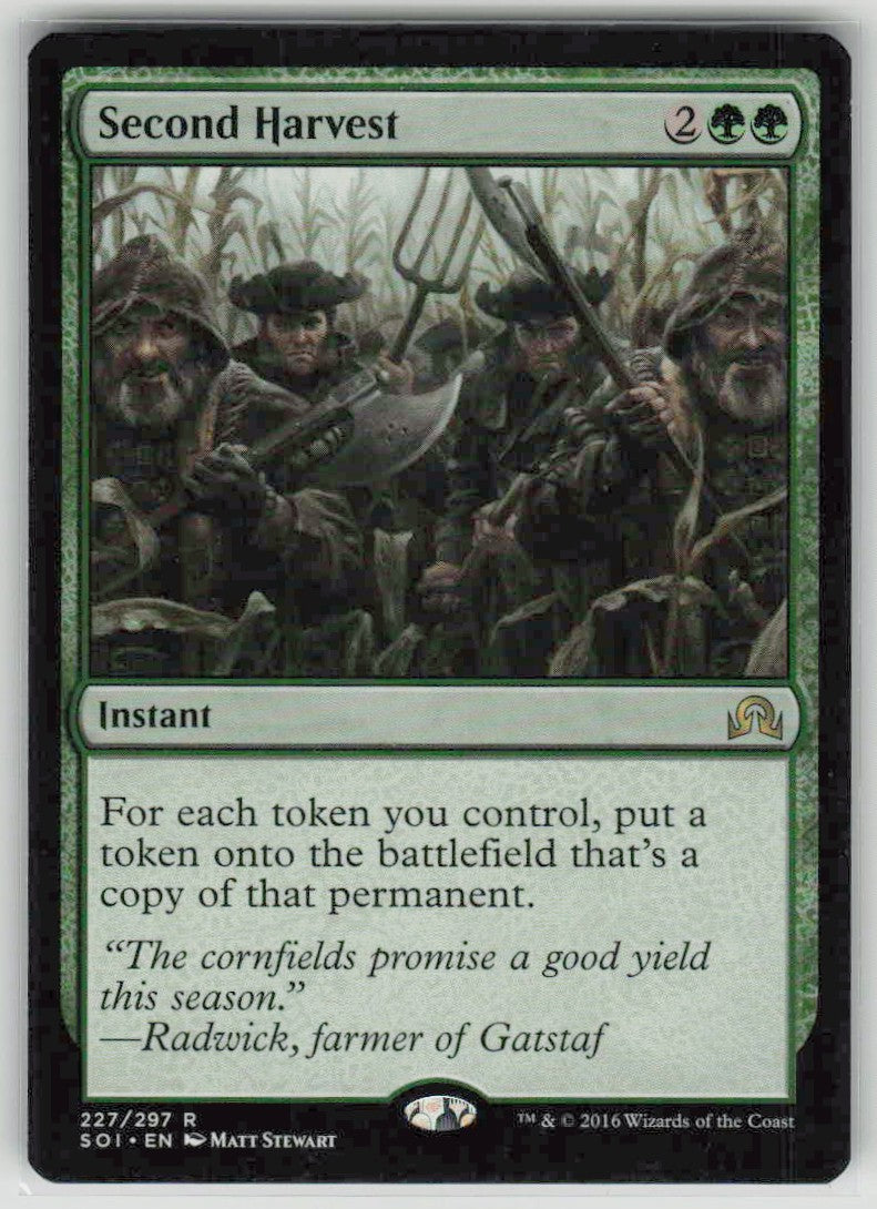 2016 Shadows over Innistrad 227 Second Harvest