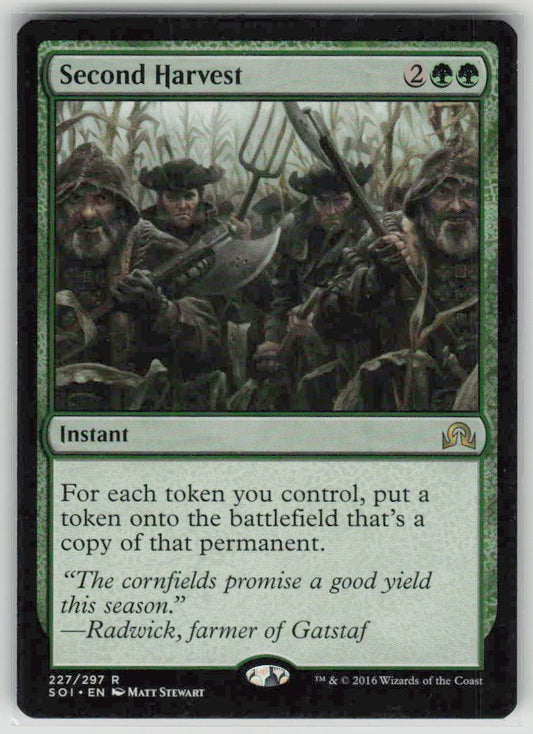 2016 Shadows over Innistrad 227 Second Harvest