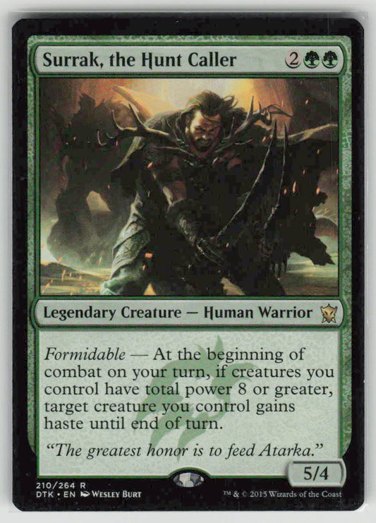 2015 Dragons of Tarkir 210 Surrak, the Hunt Caller