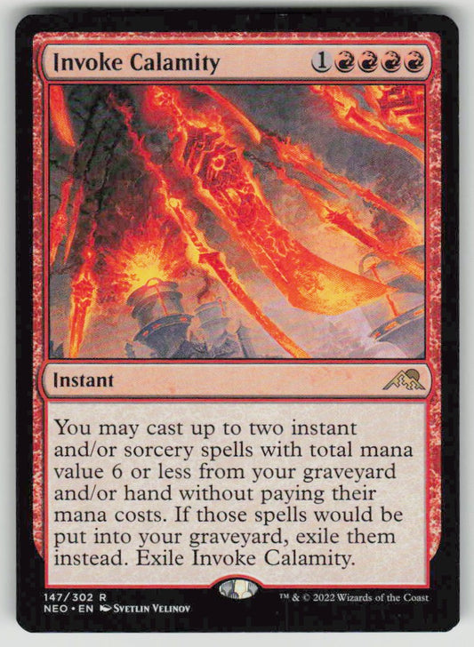 2022 Kamigawa: Neon Dynasty 147 Invoke Calamity