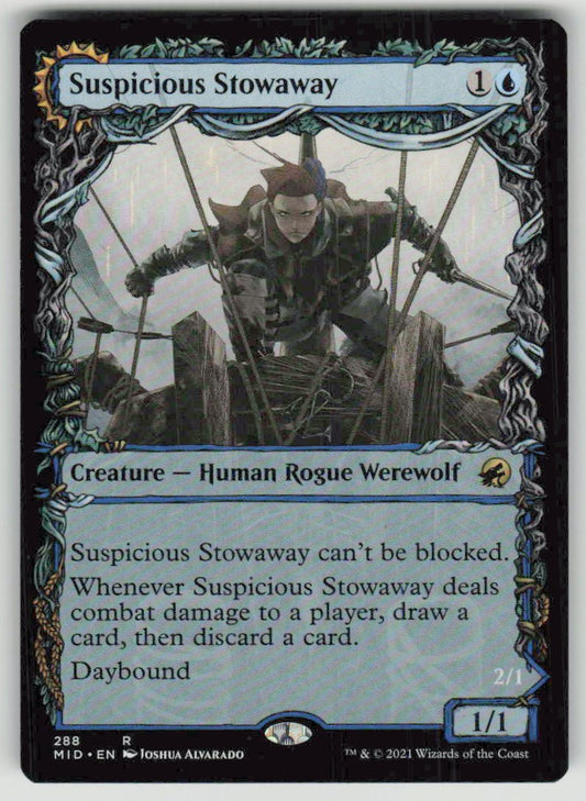 2021 Innistrad: Midnight Hunt 288 Suspicious Stowaway // Seafaring Werewolf