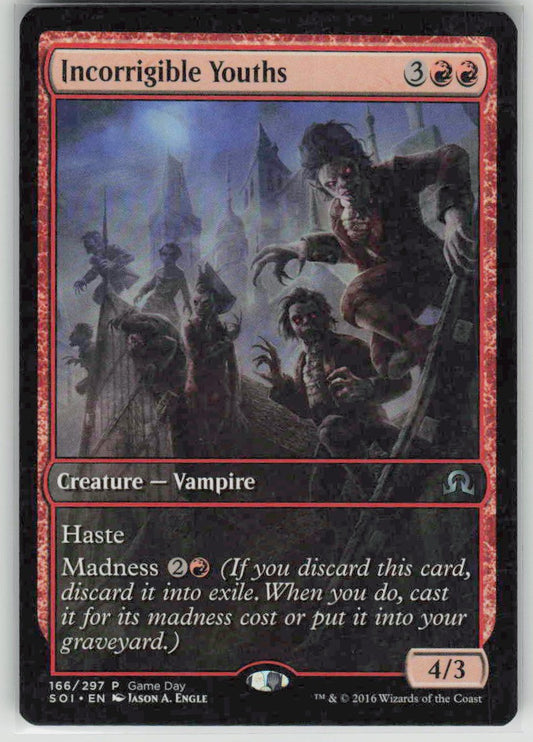 2016 Shadows over Innistrad 166 Incorrigible Youths