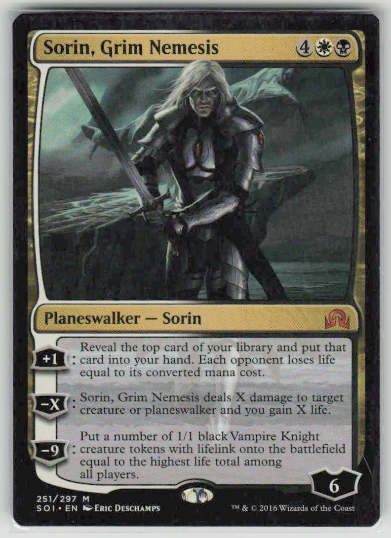 2016 Shadows over Innistrad 251 Sorin, Grim Nemesis