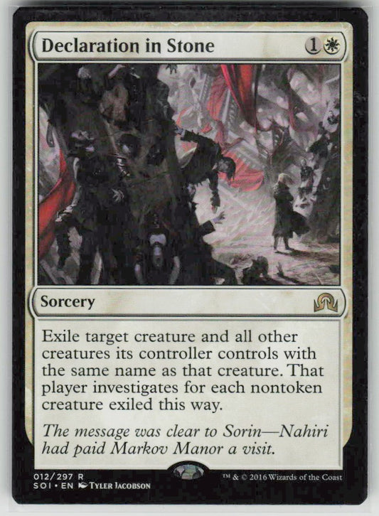 2016 Shadows over Innistrad 12 Declaration in Stone