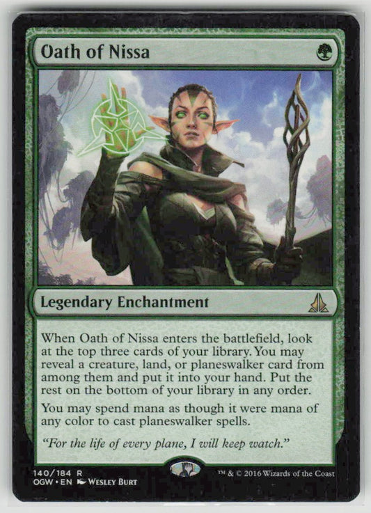 2016 Oath of the Gatewatch 140 Oath of Nissa