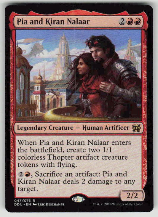 2018 Duel Decks: Elves vs. Inventors 47 Pia and Kiran Nalaar