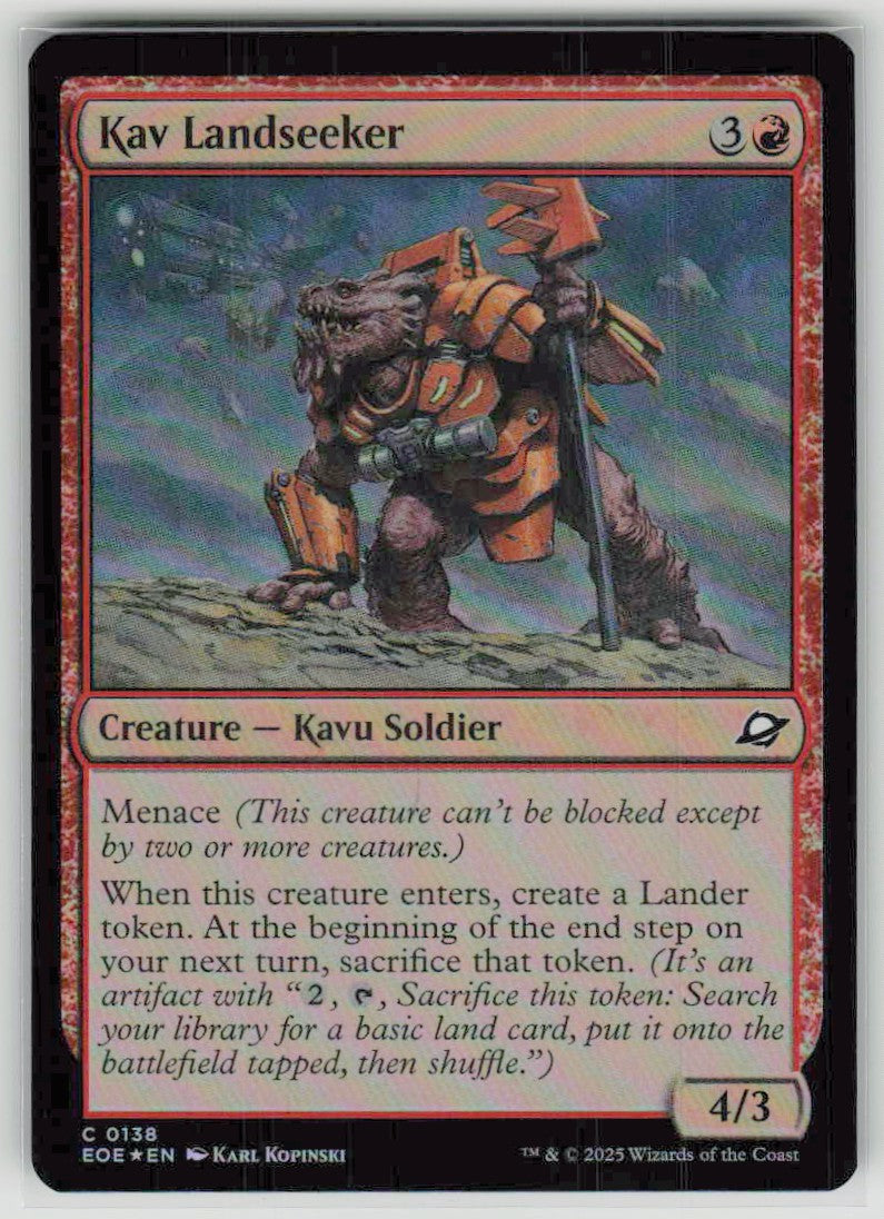 2025 Edge of Eternities 138 Kav Landseeker