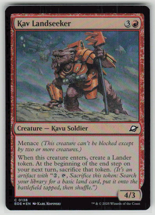 2025 Edge of Eternities 138 Kav Landseeker