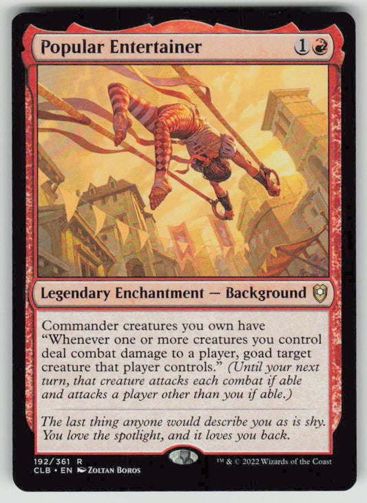 2022 Commander Legends: Battle for Baldur's Gate 192 Popular Entertainer