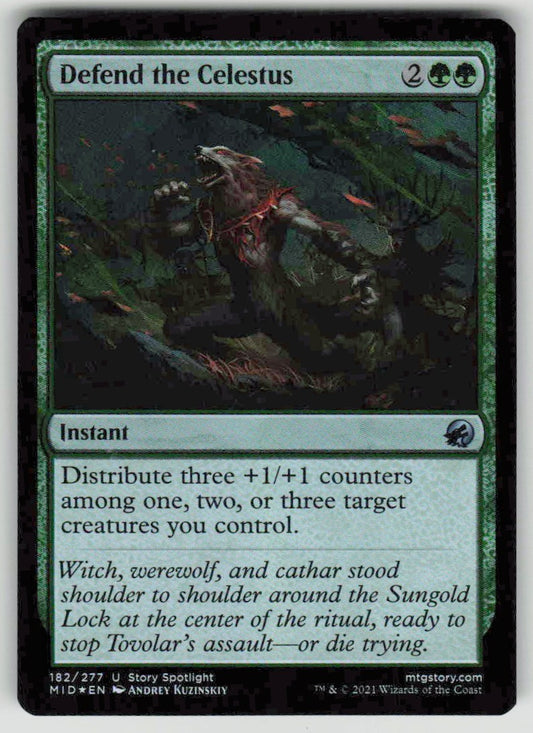 2021 Innistrad: Midnight Hunt 182 Defend the Celestus