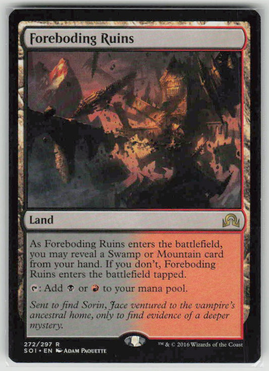 2016 Shadows over Innistrad 272 Foreboding Ruins