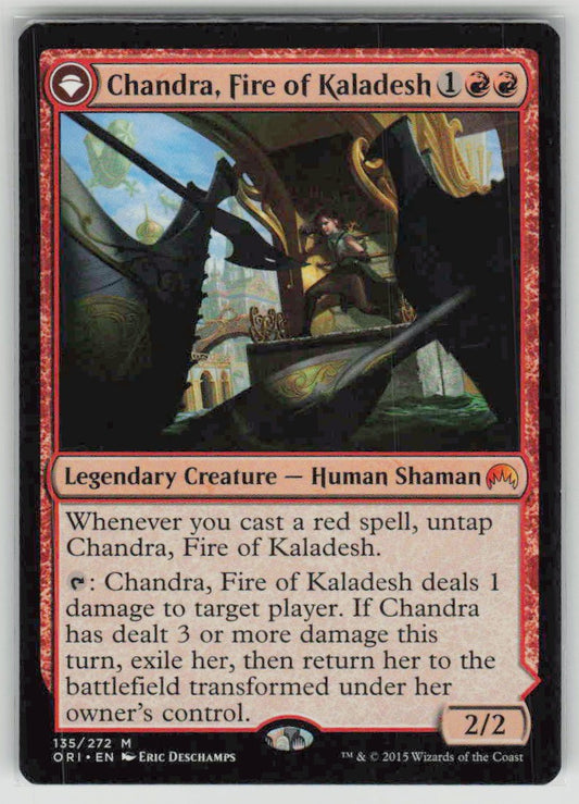 2015 Magic Origins 135 Chandra, Fire of Kaladesh // Chandra, Roaring Flame