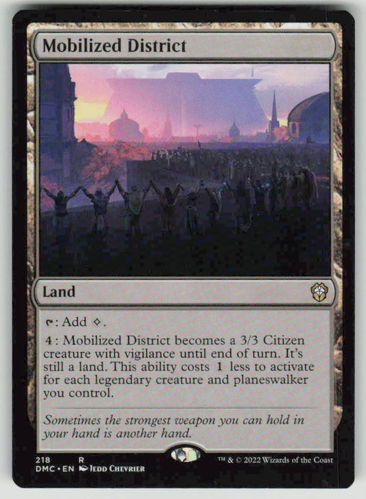 2022 Dominaria United Commander 218 Mobilized District