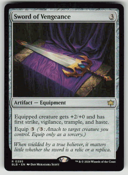 2024 Bloomburrow 395 Sword of Vengeance