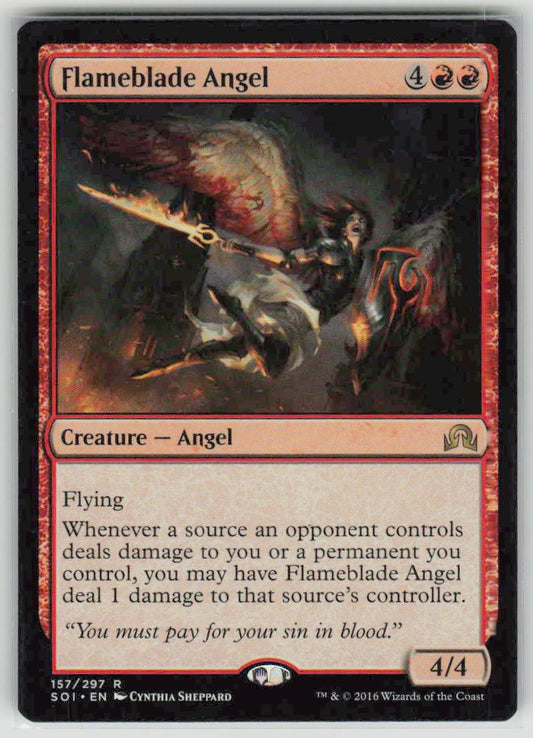 2016 Shadows over Innistrad 157 Flameblade Angel