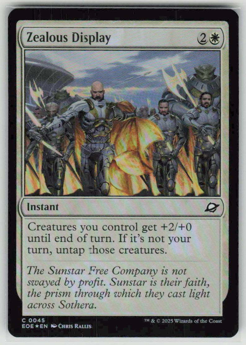 2025 Edge of Eternities 45 Zealous Display