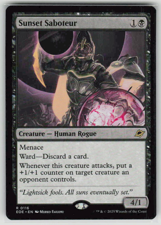 2025 Edge of Eternities 116 Sunset Saboteur