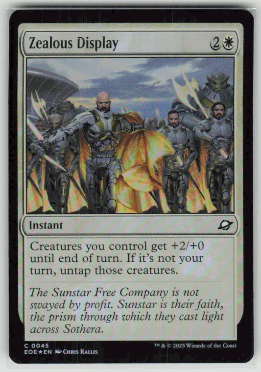 2025 Edge of Eternities 45 Zealous Display