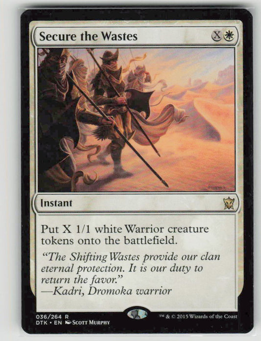 2015 Dragons of Tarkir 36 Secure the Wastes