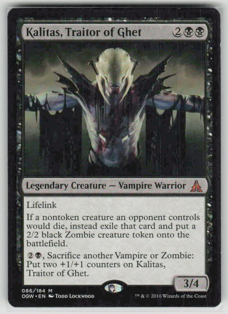 2016 Oath of the Gatewatch 86 Kalitas, Traitor of Ghet