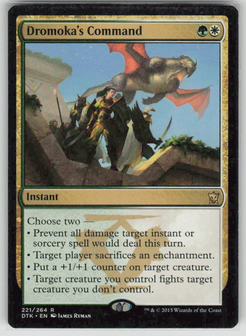 2015 Dragons of Tarkir 221 Dromoka's Command