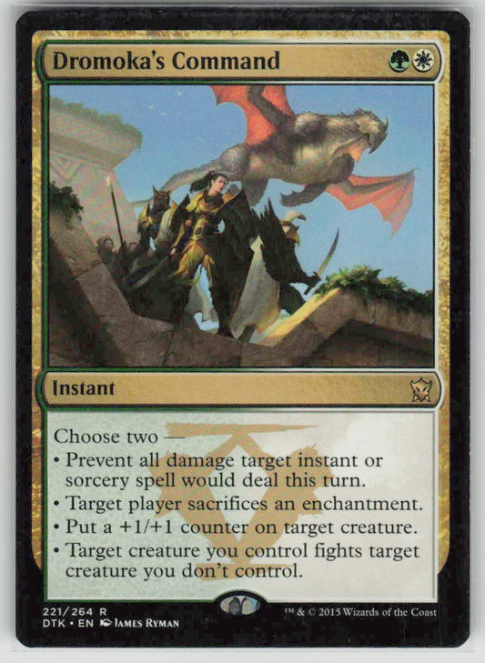 2015 Dragons of Tarkir 221 Dromoka's Command