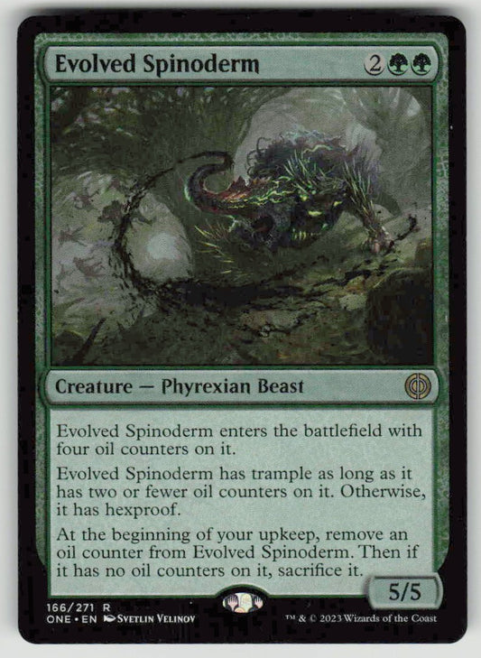 2023 Phyrexia: All Will Be One 166 Evolved Spinoderm