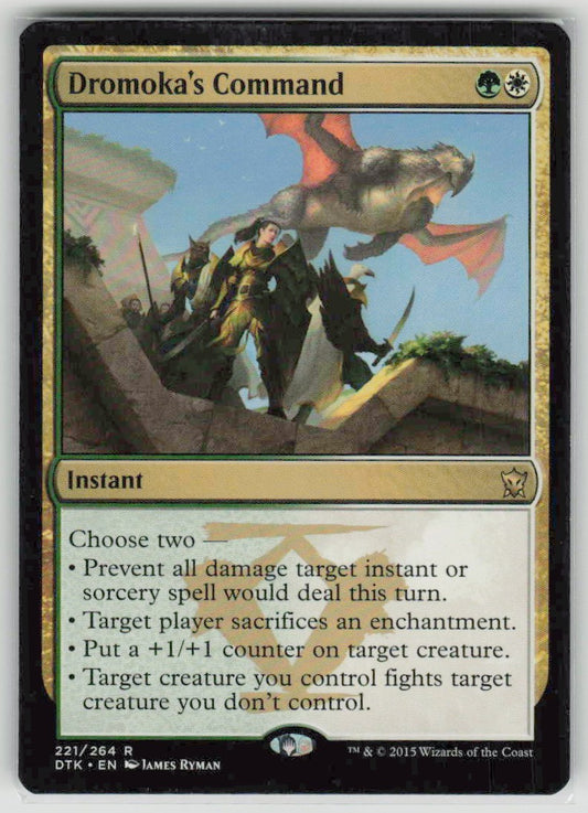2015 Dragons of Tarkir 221 Dromoka's Command