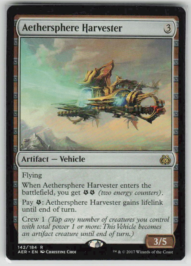 2017 Aether Revolt 142 Aethersphere Harvester