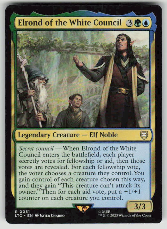 2023 Tales of Middle-earth Commander 51 Elrond of the White Council