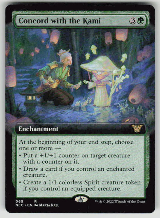 2022 Neon Dynasty Commander 65 Concord with the Kami
