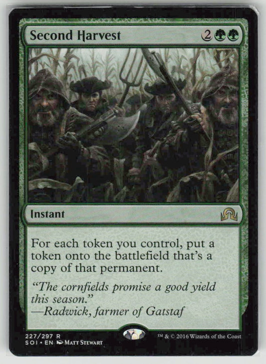 2016 Shadows over Innistrad 227 Second Harvest