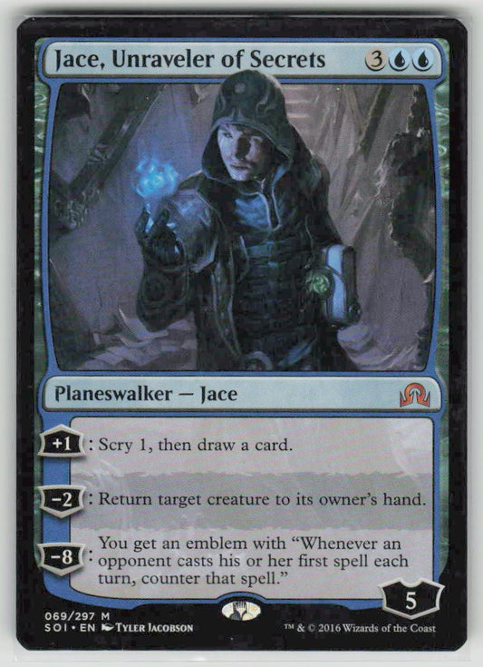 2016 Shadows over Innistrad 69 Jace, Unraveler of Secrets