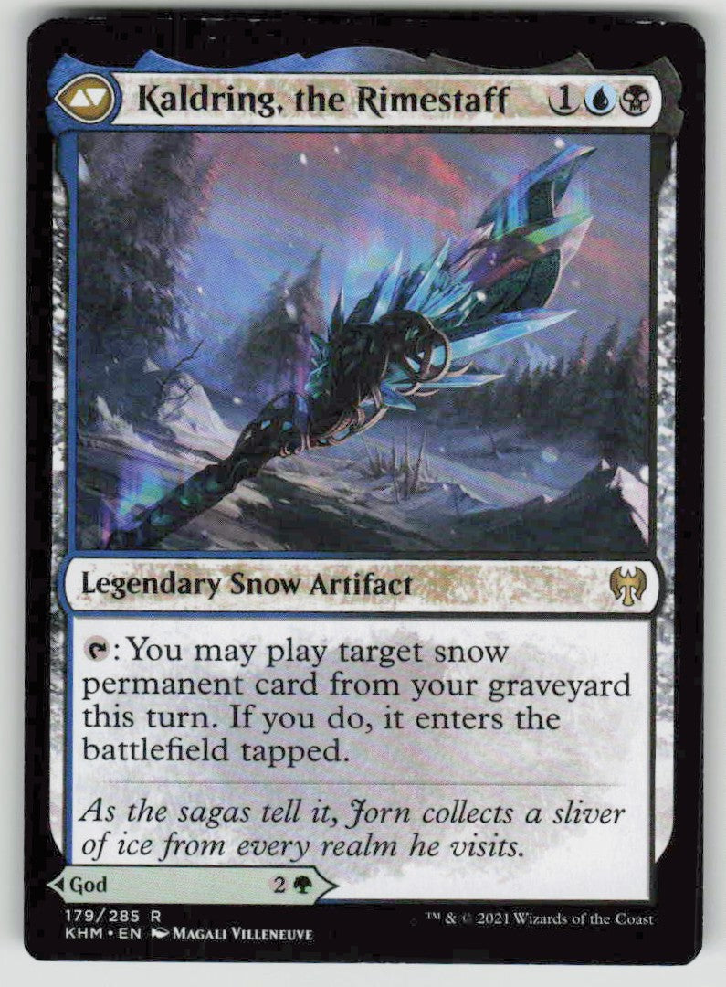 2021 Kaldheim 179 Jorn, God of Winter // Kaldring, the Rimestaff
