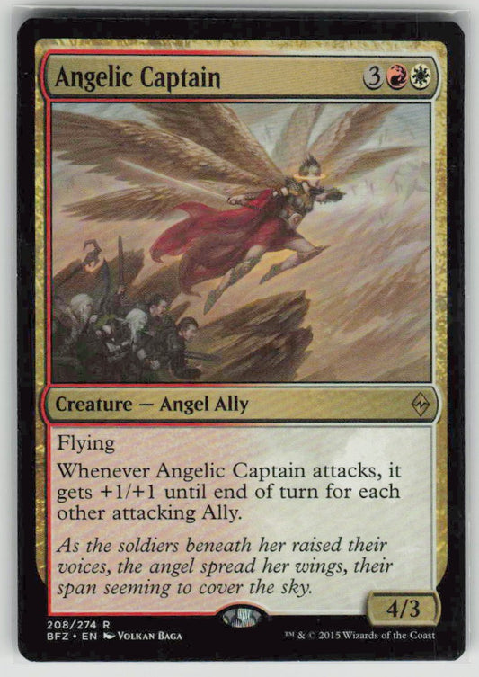 2015 Battle for Zendikar 208 Angelic Captain