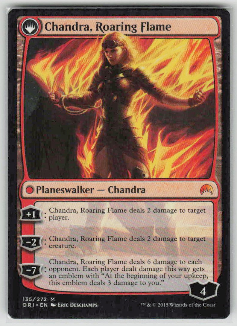2015 Magic Origins 135 Chandra, Fire of Kaladesh // Chandra, Roaring Flame