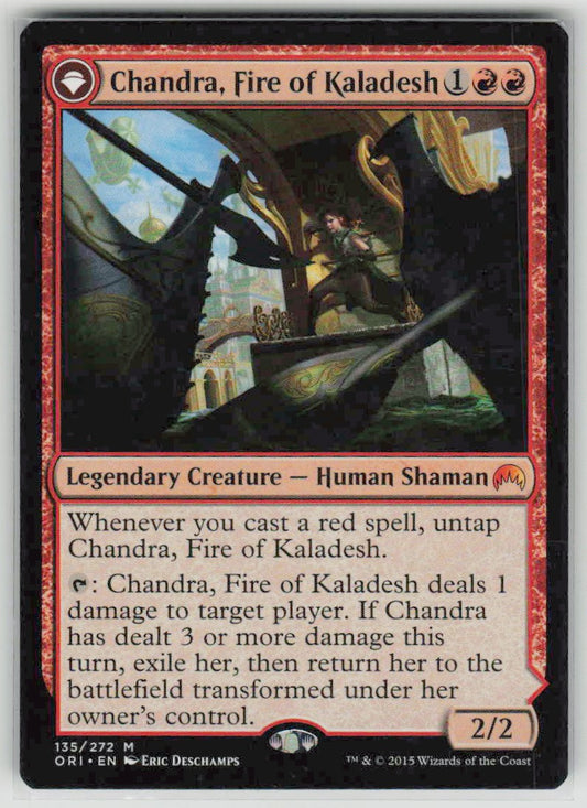 2015 Magic Origins 135 Chandra, Fire of Kaladesh // Chandra, Roaring Flame