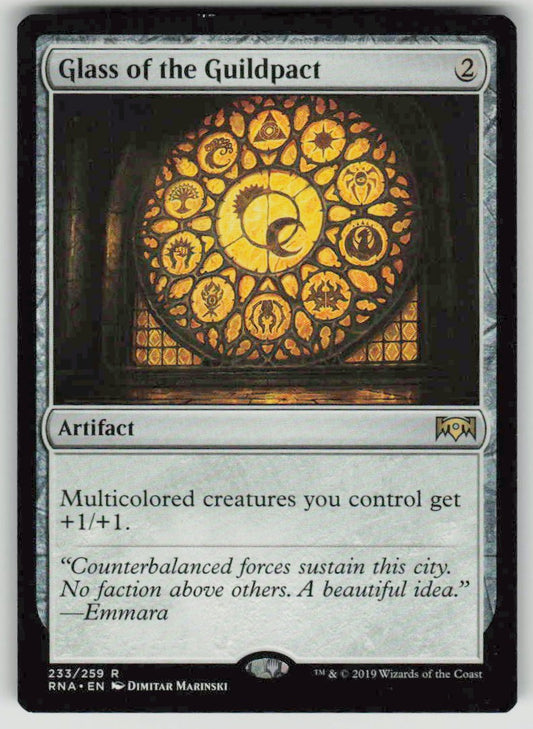 2019 Ravnica Allegiance 233 Glass of the Guildpact
