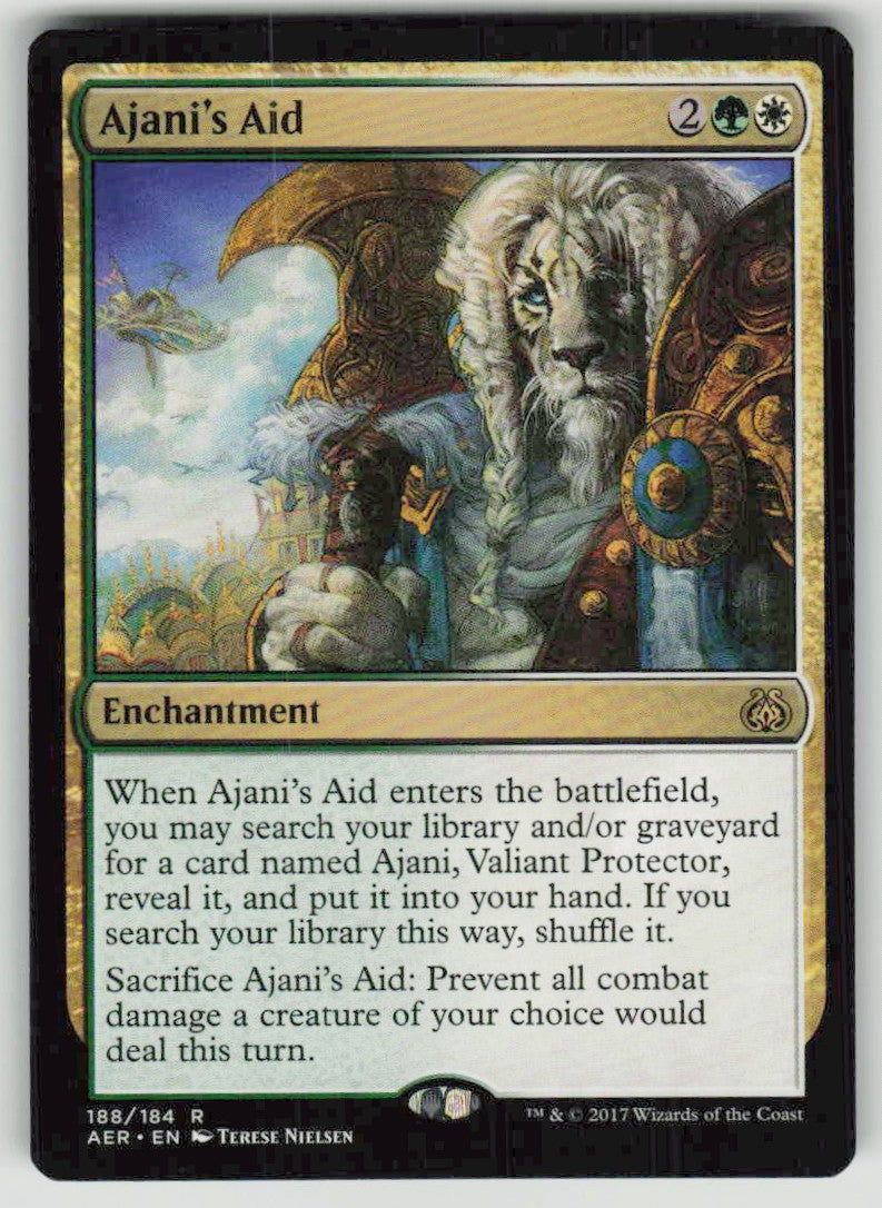 2017 Aether Revolt 188 Ajani's Aid