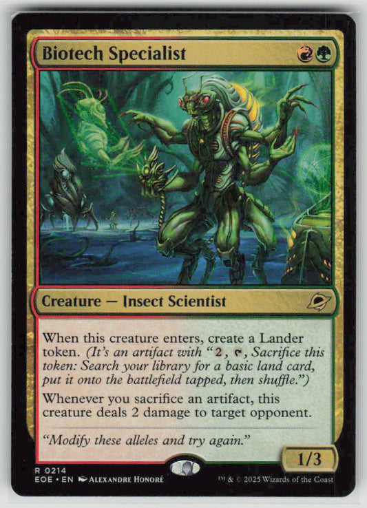2025 Edge of Eternities 214 Biotech Specialist