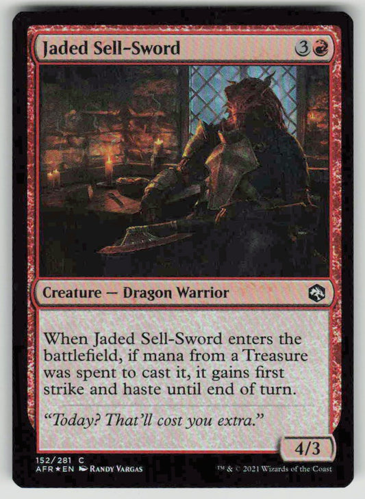 2021 Adventures in the Forgotten Realms 152 Jaded Sell-Sword