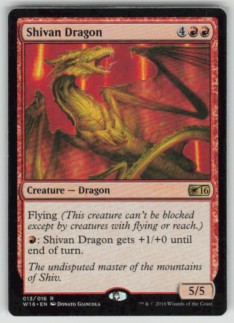 2016 Welcome Deck 2016 13 Shivan Dragon