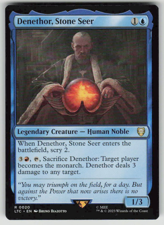 2023 Tales of Middle-earth Commander 20 Denethor, Stone Seer