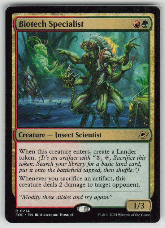 2025 Edge of Eternities 214 Biotech Specialist