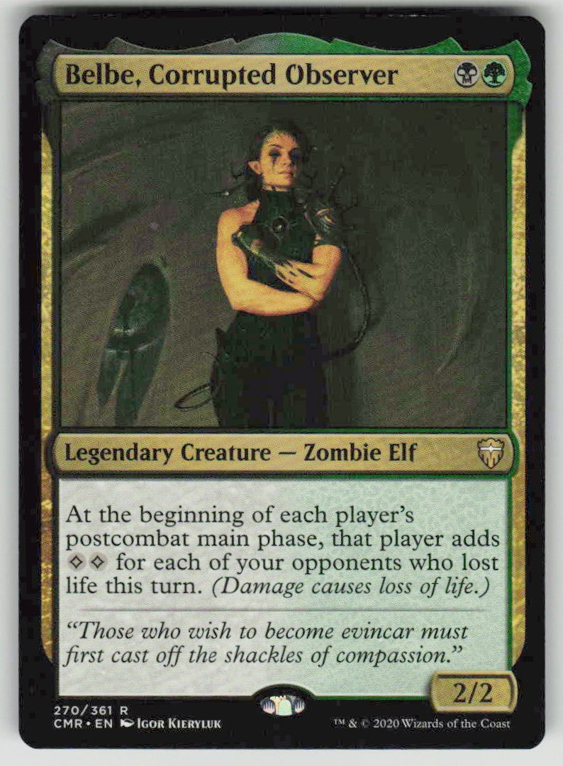 2020 Commander Legends 270 Belbe, Corrupted Observer