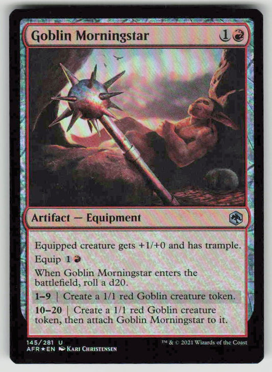 2021 Adventures in the Forgotten Realms 145 Goblin Morningstar