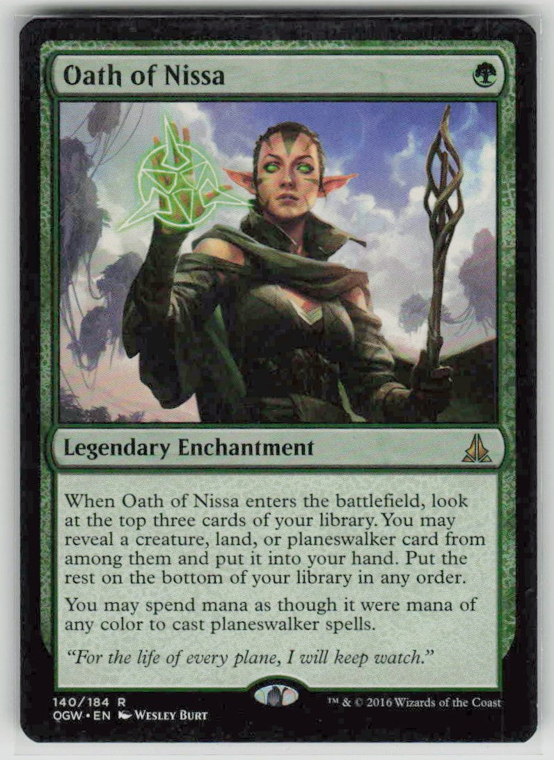 2016 Oath of the Gatewatch 140 Oath of Nissa