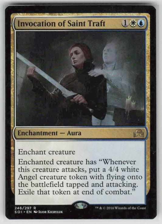 2016 Shadows over Innistrad 246 Invocation of Saint Traft
